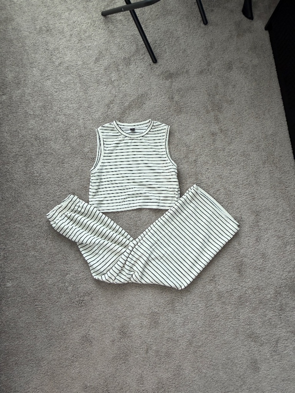 Black & White Striped Set